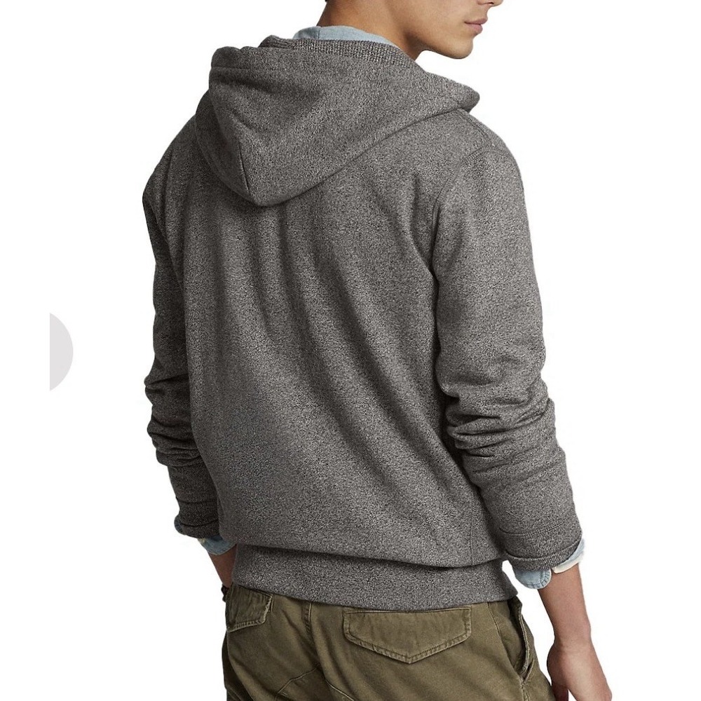 POLO Ralph Lauren Core Replen XXL Full Zip Hoodie Mens Alaskan Heather NWT - Picture 3 of 8